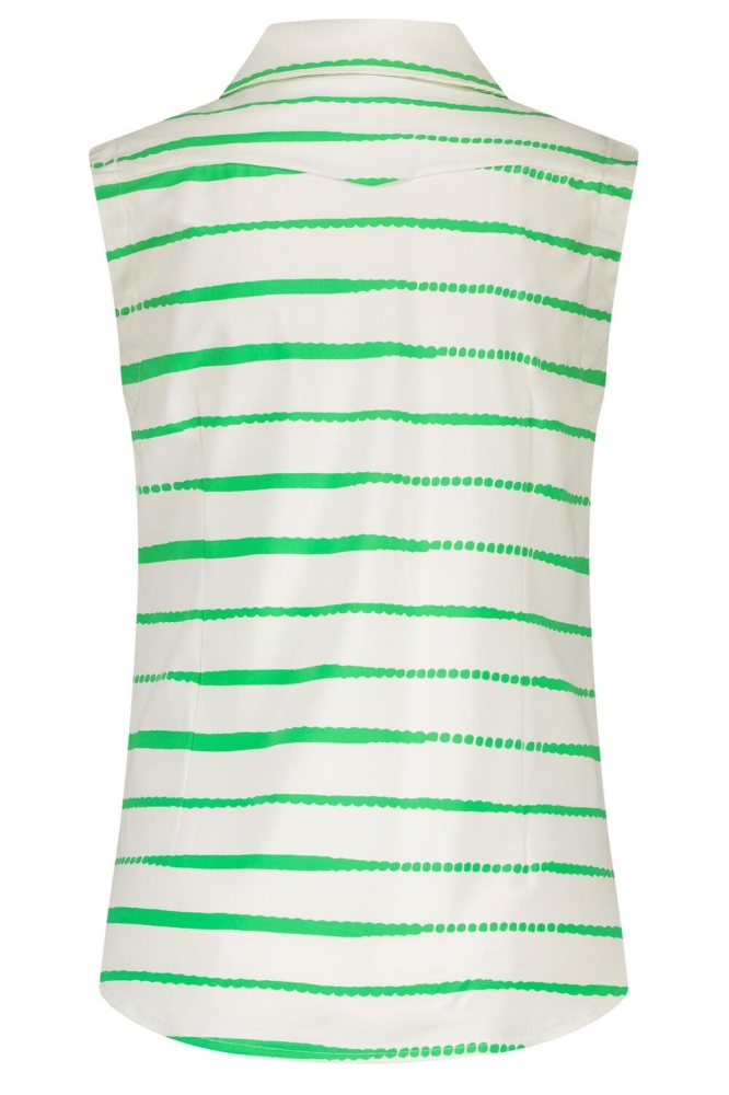 BIBI BLOUSE L21 507 2572 PAINTED STRIPE APPLE